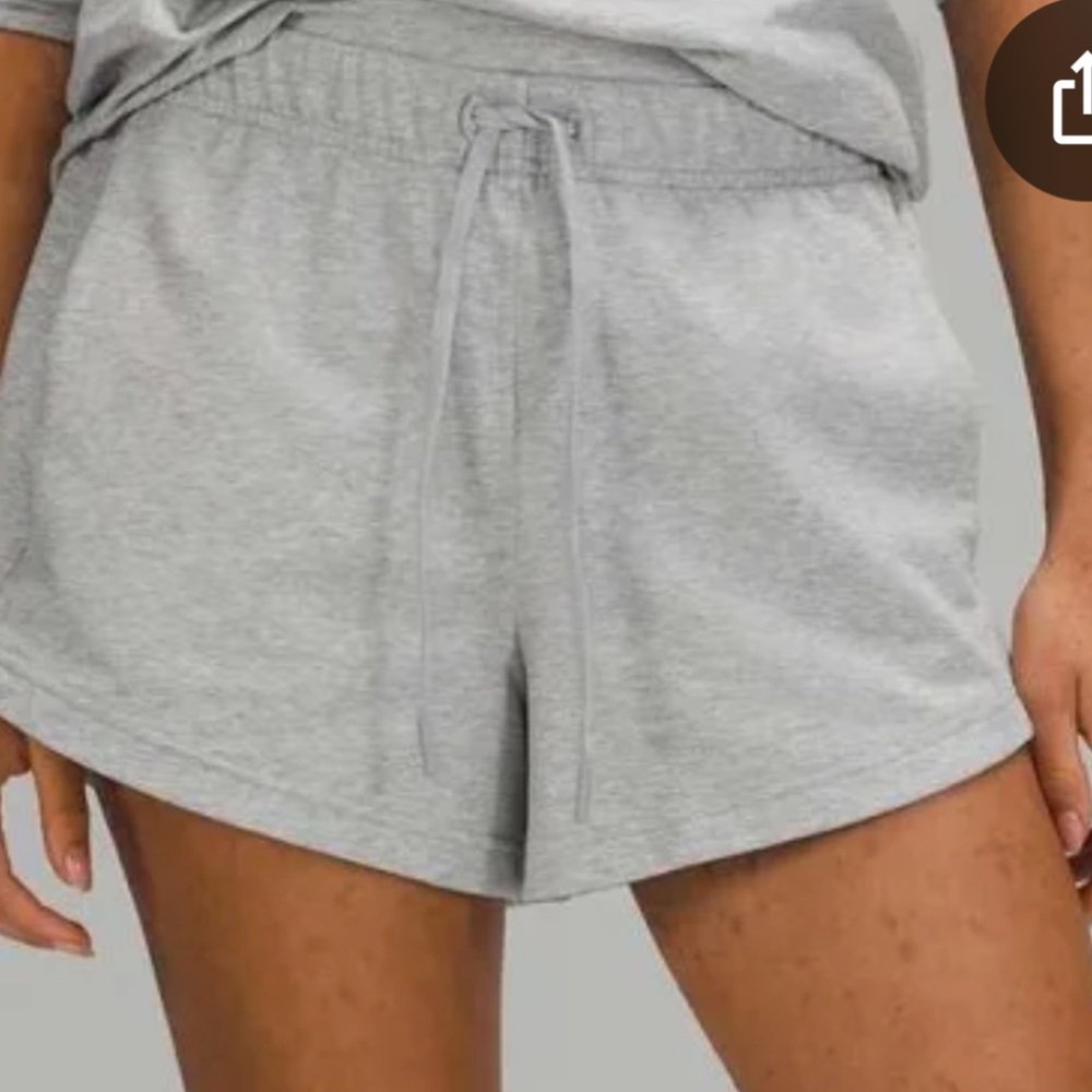 Lululemon Athletica Gray Athletic Shorts Relaxed Fit